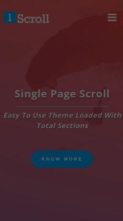 Single Page Scroll (screenshot mobile)