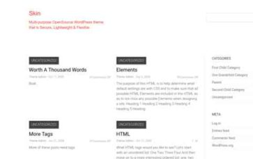 Skin (MH Themes) (screenshot desktop)