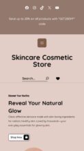 Skincare Cosmetic Store (screenshot mobile)