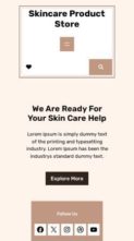 Skincare Product Store (screenshot mobile)