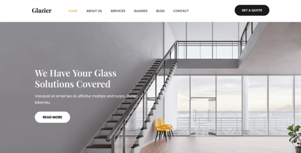 SKT Glass (WordPress)