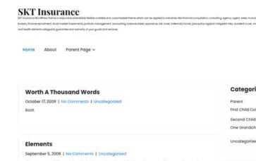 SKT Insurance (screenshot desktop)