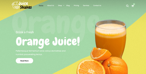SKT Juice and Shakes Lite (WordPress)