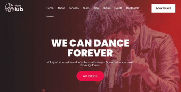 SKT Night Club (WordPress)