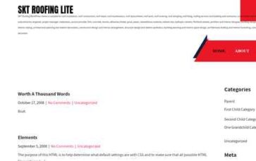 SKT Roofing Lite (screenshot desktop)