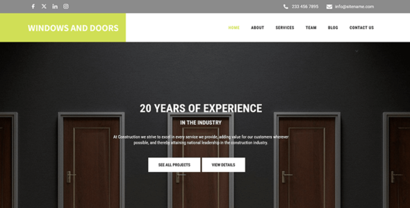 SKT Windows Door (WordPress)
