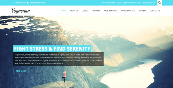SKT Yogi Lite (WordPress)
