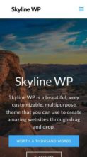 Skyline WP (screenshot mobile)