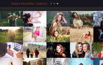 Soara Portfolio Gallery (screenshot desktop)