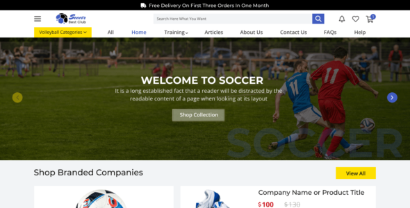 Soccer Sports (WordPress)