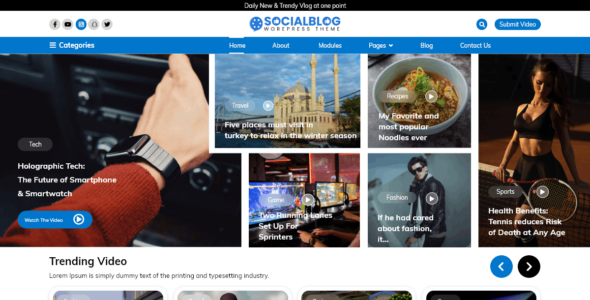 Social Blog (WordPress)