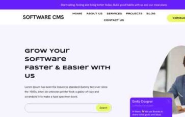 Software CMS (screenshot desktop)
