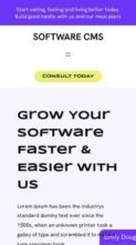 Software CMS (screenshot mobile)