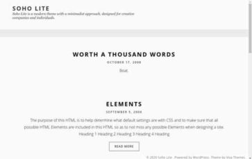 Soho Lite (screenshot desktop)