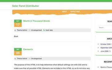 Solar Panel Distributor (screenshot desktop)