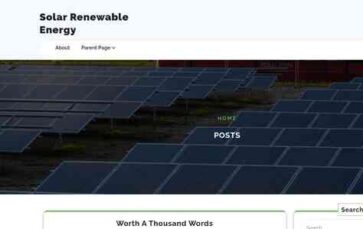 Solar Renewable Energy (screenshot desktop)