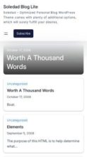 Soledad Blog Lite (screenshot mobile)