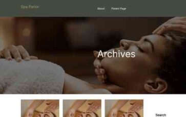 Spa Parlor (screenshot desktop)