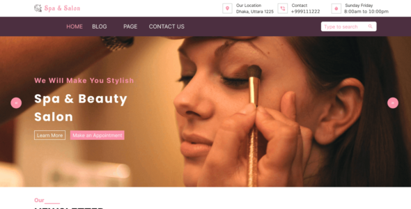 Spa Skincare (WordPress)