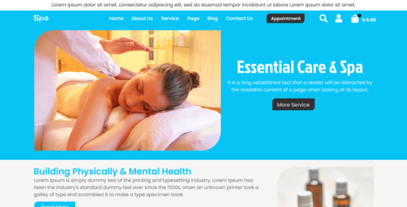 Spa Treatment (WordPress)