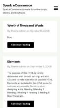Spark eCommerce (screenshot mobile)