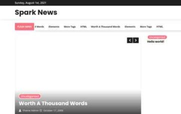 Spark News (screenshot desktop)