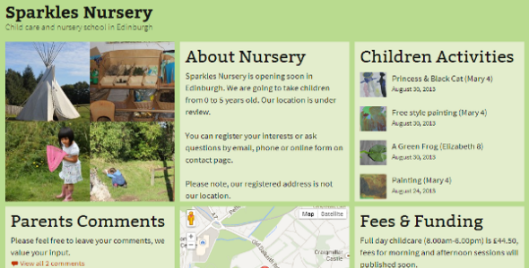 Sparkles Nursery (WordPress)