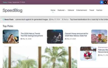 SpeedBlog (screenshot desktop)