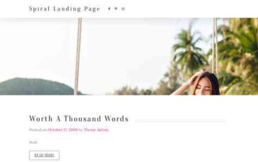 Spiral Landing Page (screenshot desktop)
