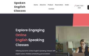 Spoken English Classes (screenshot desktop)