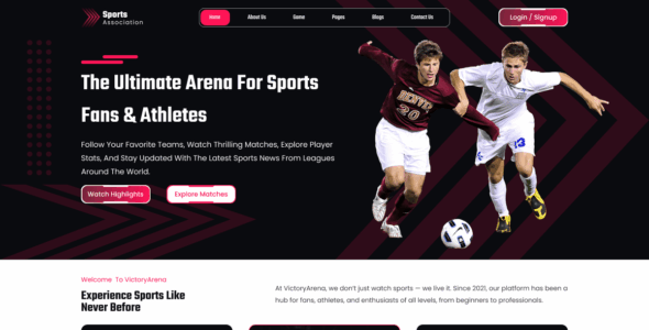 Sports Association (WordPress)
