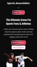 Sports Association (screenshot mobile)