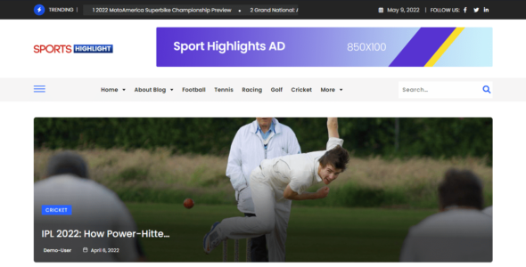 Sports Highlight (WordPress)