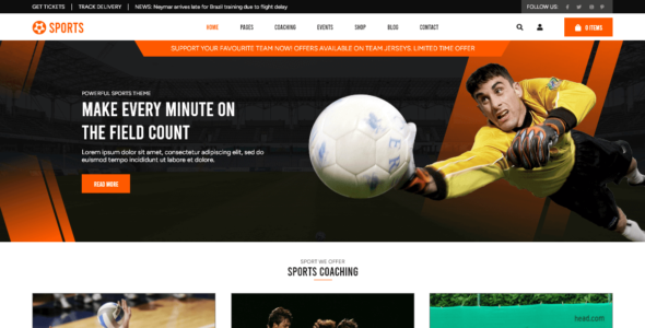 Sports League (WordPress)