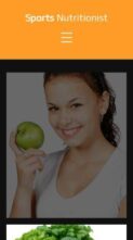 Sports Nutritionist (screenshot mobile)