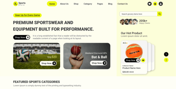 Sports Outlet (WordPress)
