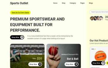 Sports Outlet (screenshot desktop)