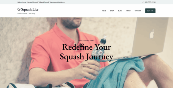 Squash Personal Coach (WordPress)