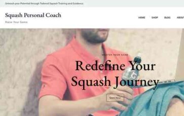 Squash Personal Coach (screenshot desktop)