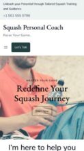 Squash Personal Coach (screenshot mobile)