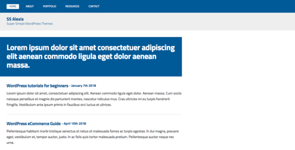 SS Alexis (WordPress)