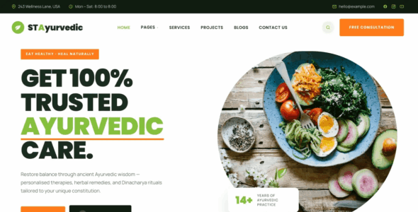 ST Ayurvedic (WordPress)