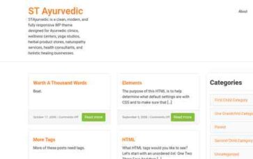 ST Ayurvedic (screenshot desktop)