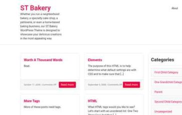 ST Bakery (screenshot desktop)
