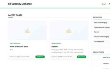 ST Currency Exchange (screenshot desktop)