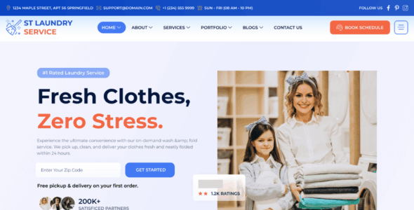 ST Laundry Services (WordPress)