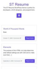 ST Resume (screenshot mobile)