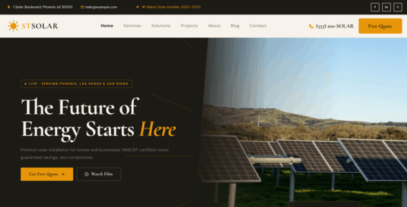 ST Solar Energy (WordPress)