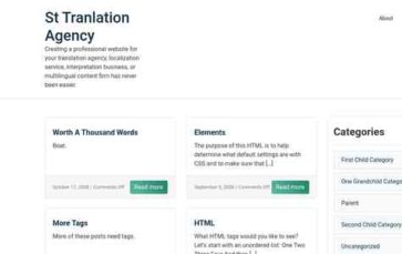 St Tranlation Agency (screenshot desktop)