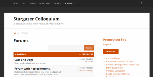 Stargazer Colloquium (WordPress)